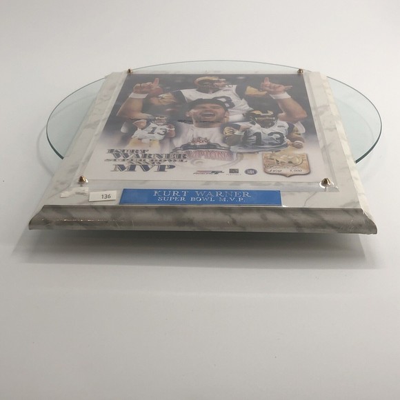 Kurt Warner #13 St Louis Rams Photo Plaque LE 3410 NFL Wall Hanging 10x13 *FLAW - Picture 6 of 12